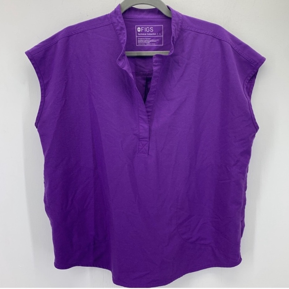 FIGS Technical Collection Womens Large Rafaela Sleeveless Scrub Top  WXXSW1003